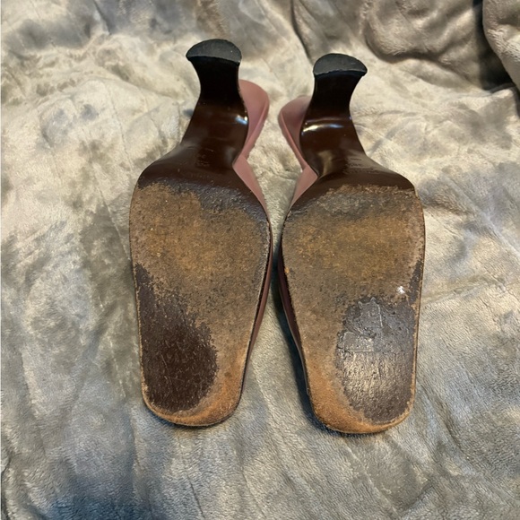 RARE Vintage Prada Women's two toned mauve/pink Leather heels - Picture 10 of 14